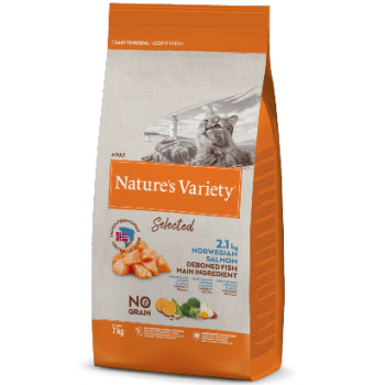 Nature Variety Gato Selected No Grain Salmão Noruega 1,25kg